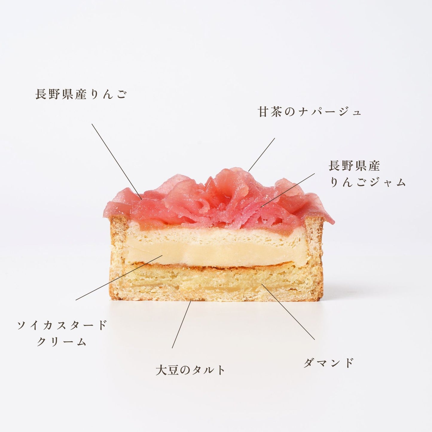 【ミニタルト4個セット】長野県産ラズベリーショコラ・ラズベリーフロマージュ・いちご・りんご