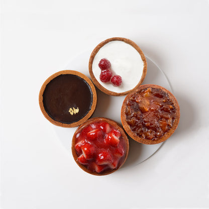 【ミニタルト4個セット】長野県産いちご・ラズベリーショコラ・ラズベリーフロマージュ・タルトタタン