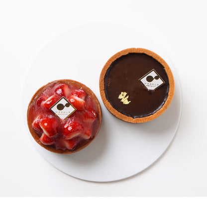 【ミニタルト2個セット】長野県産いちご・ラズベリーショコラ