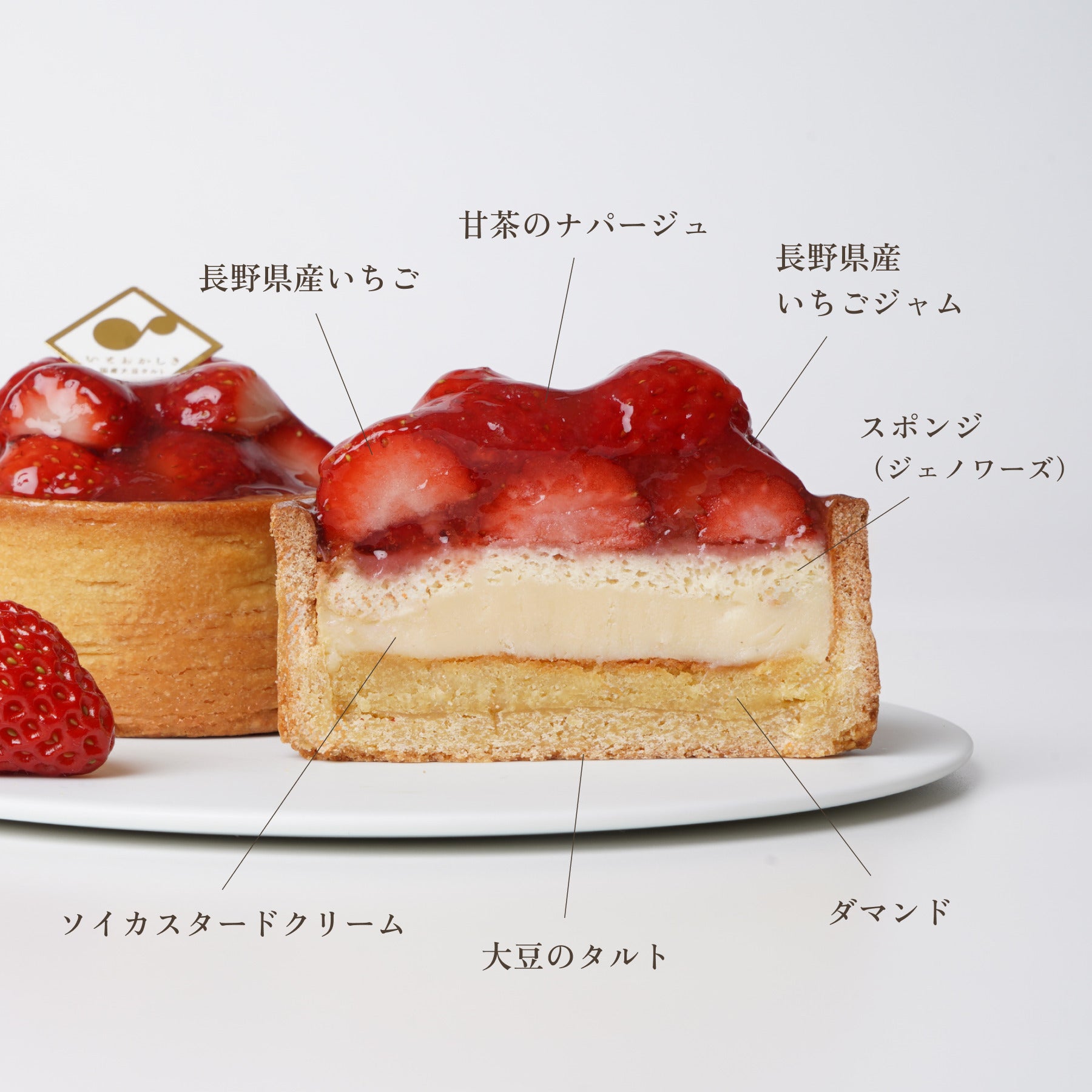 ミニタルト2個セット】長野県産いちご・りんご – 国産大豆のグルテン