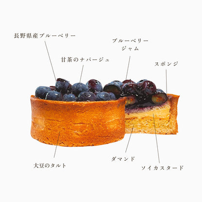 【ミニタルト2個セット】長野県産くるみとナガノパープルの大豆キャラメル・ブルーベリー