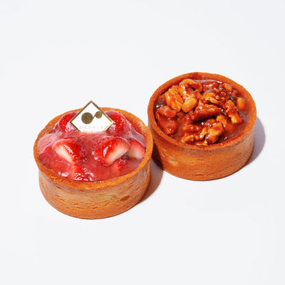 【ミニタルト2個セット】長野県産いちご・くるみとナガノパープルと大豆のキャラメルタルト