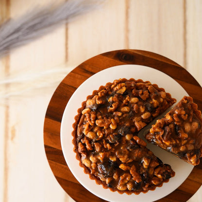 長野県産くるみとナガノパープルの大豆キャラメルタルト